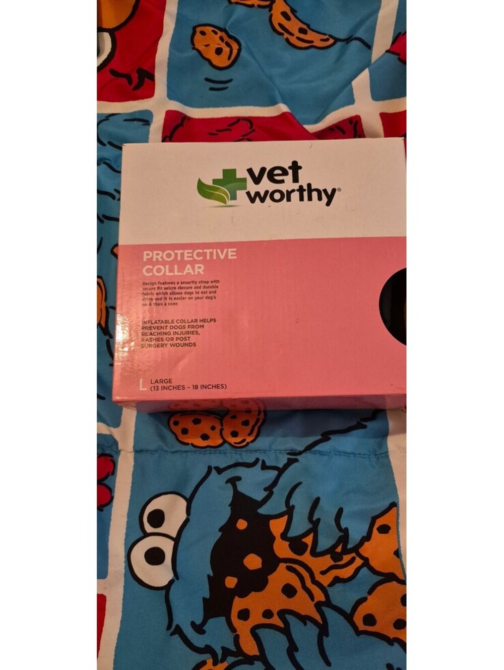 Vet Worthy Protective Inflatable Collar Large 13-18 Inches Neck Circumference